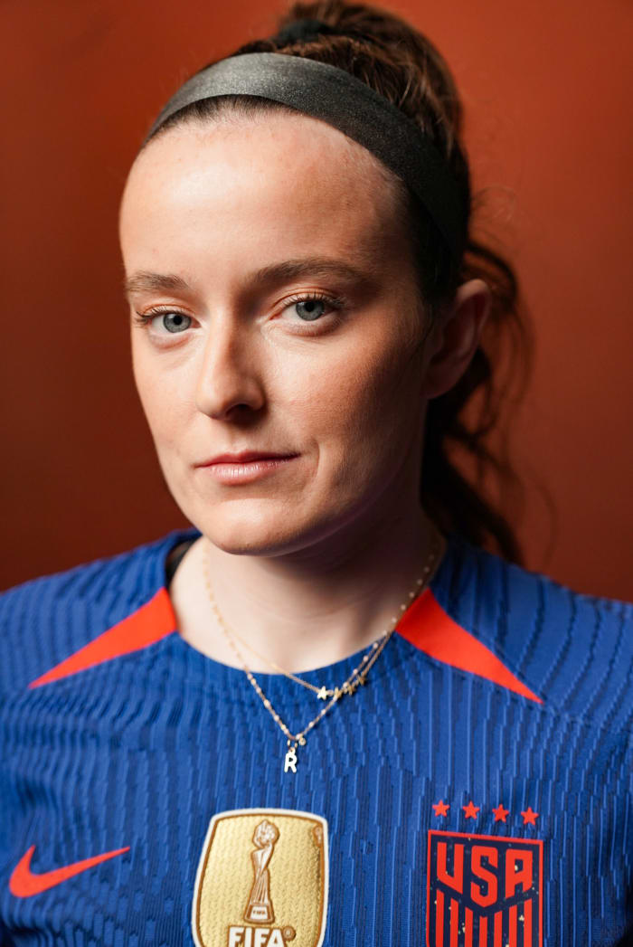 U.S. women's national team midfielder poses for a portrait.